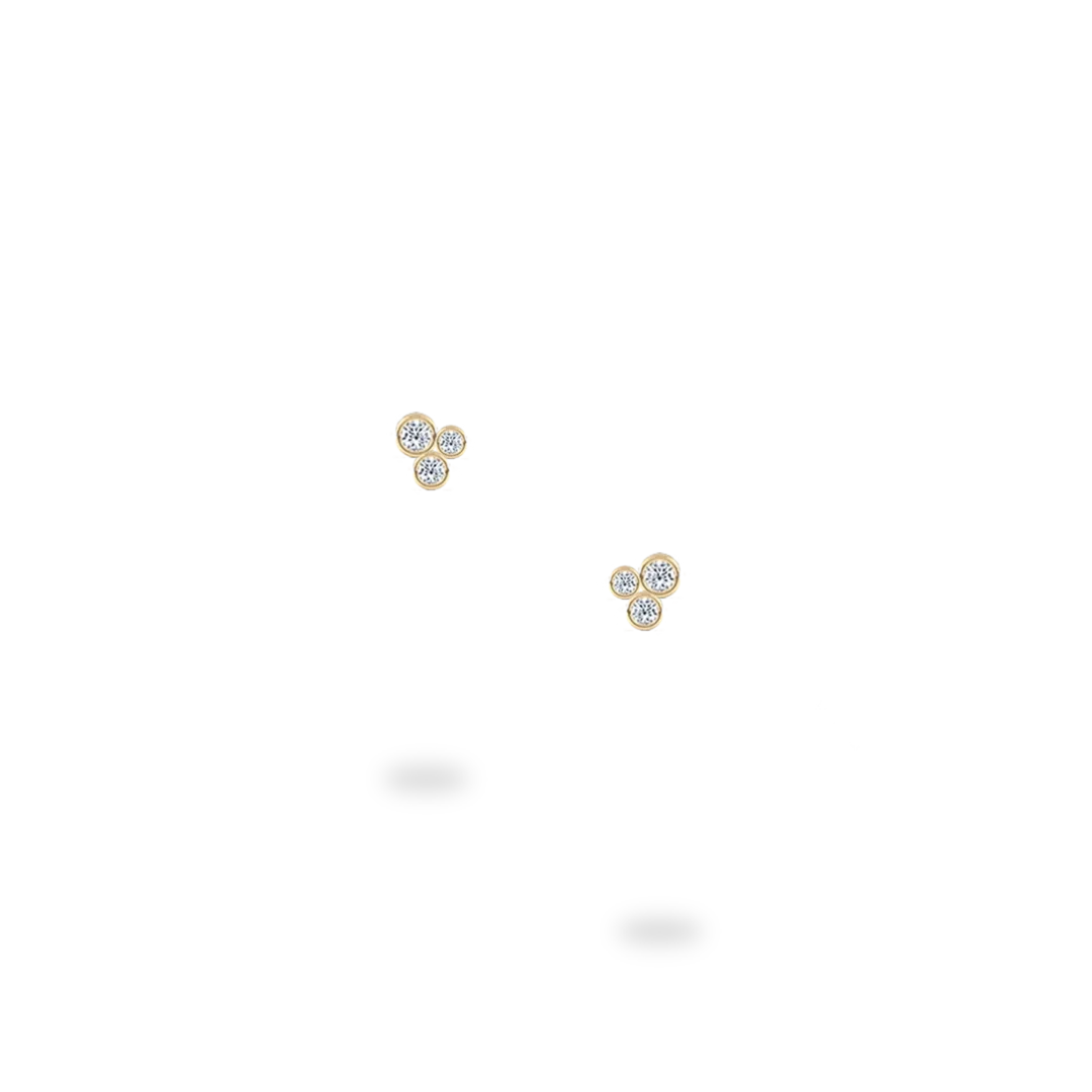 Tripple Bezel-örhängen