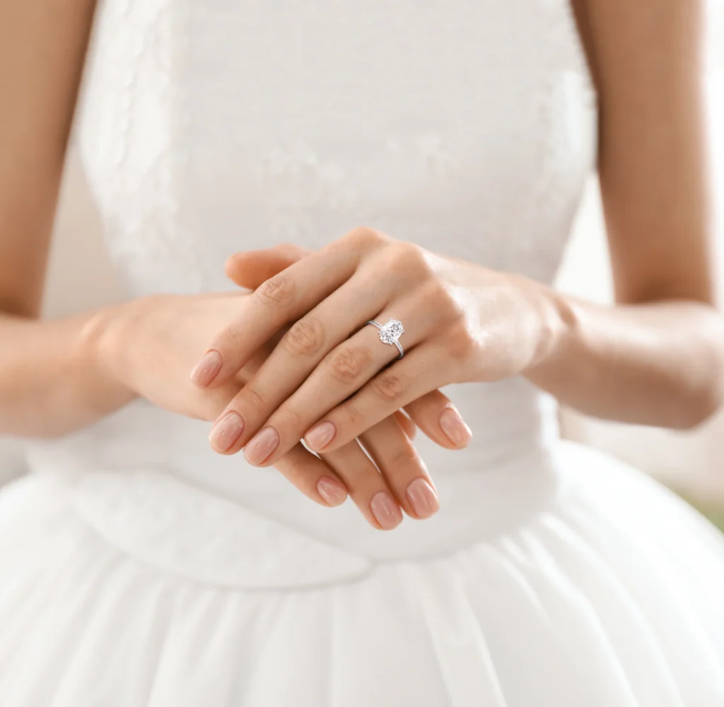 Oval Solitaire ring