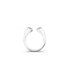 ring with emeralds, smaragdring, toi et moi ring, pinky ring, lillfingerring