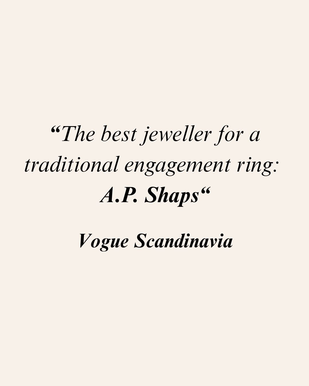 Vogue Scandinavia x A.P. Shaps