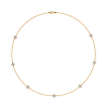 diamanthalsband i gulguld, diamantcollier, diamond necklace