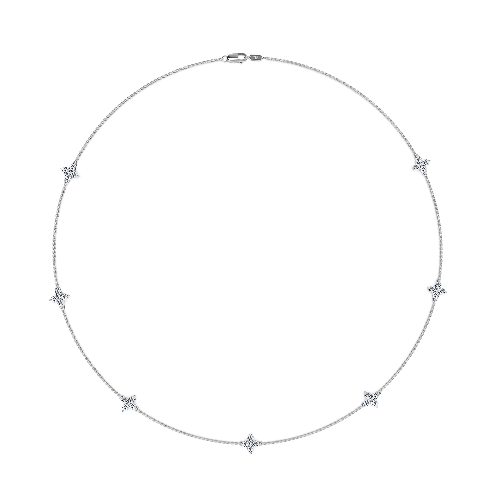 multi luck diamond necklace, diamond necklace, diamanthalsband, diamantcollier