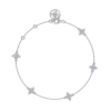 diamantarmband i vitguld, fyrklöver, diamanter, diamantarmband, diamond bracelet in white gold